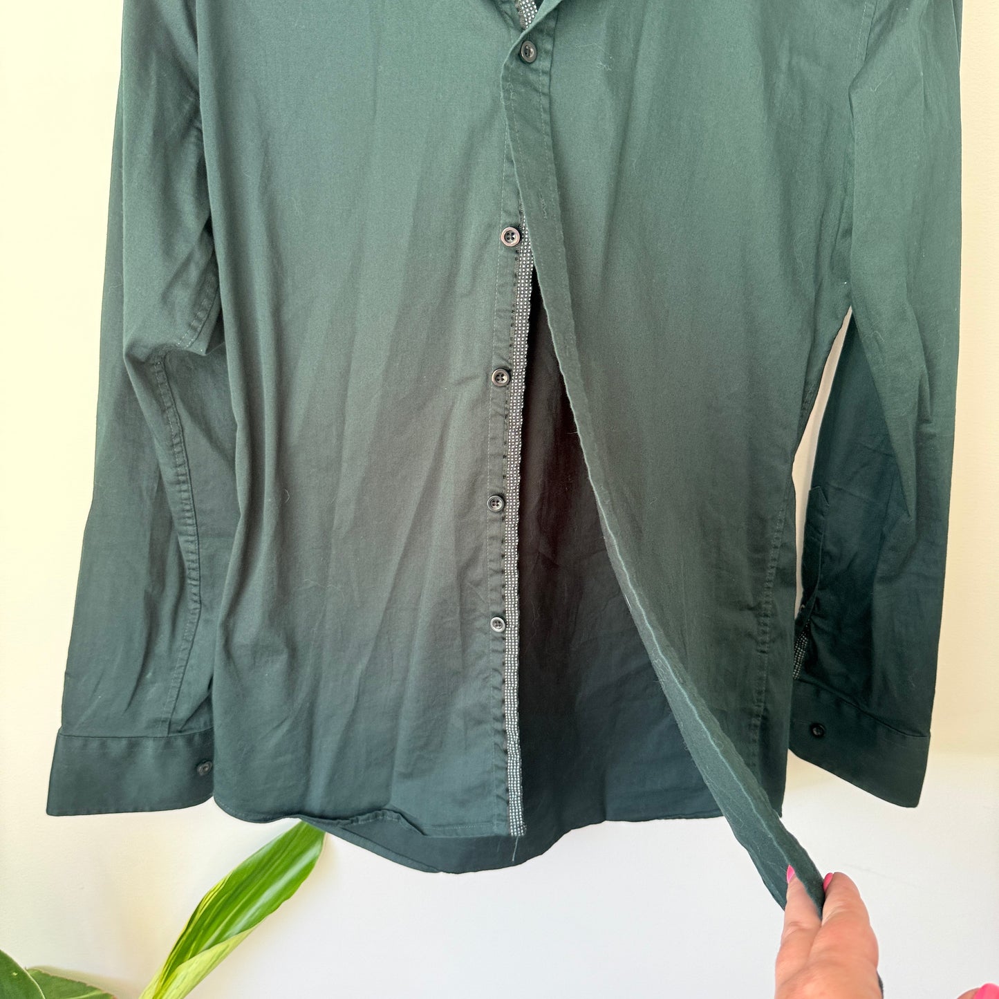 Tarocash Size M Dark Green Men’s Long-Sleeve Shirt