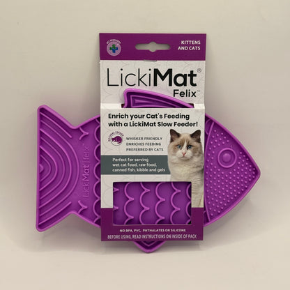 LickiMat Felix – Whisker-Friendly Slow Feeder for Cats