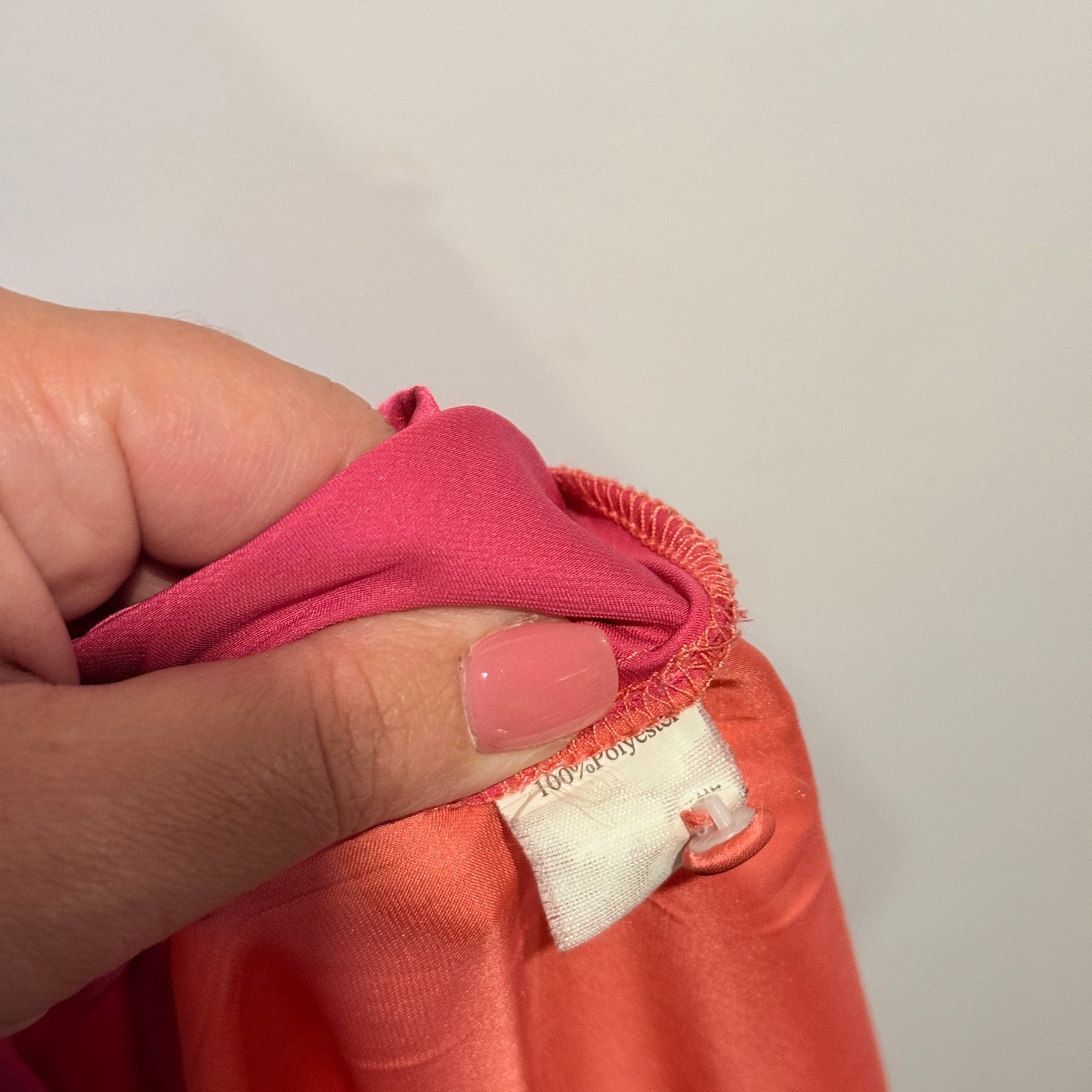 Ketz-ke Size 12 Pink & Red Pleated Skirt