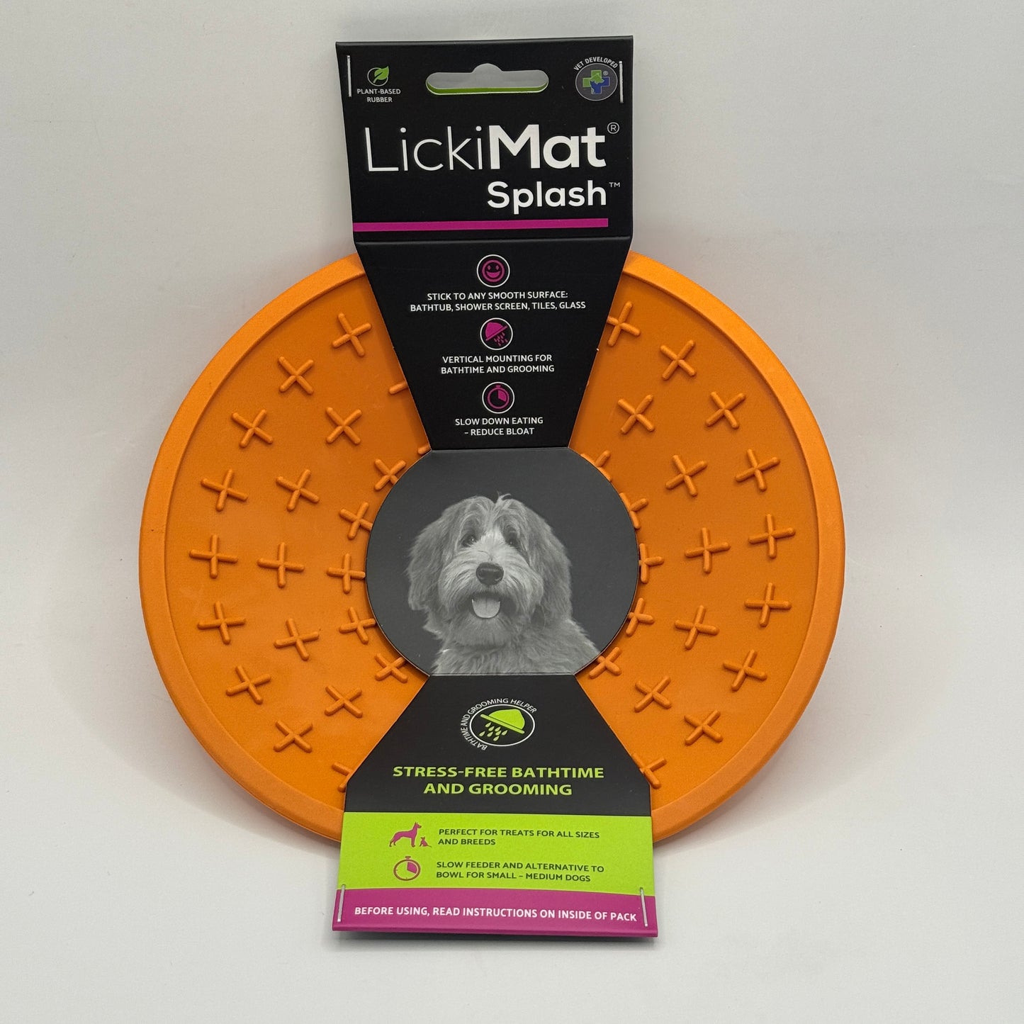 LickiMat Splash – Suction Slow Feeder & Bath-Time Distraction Mat