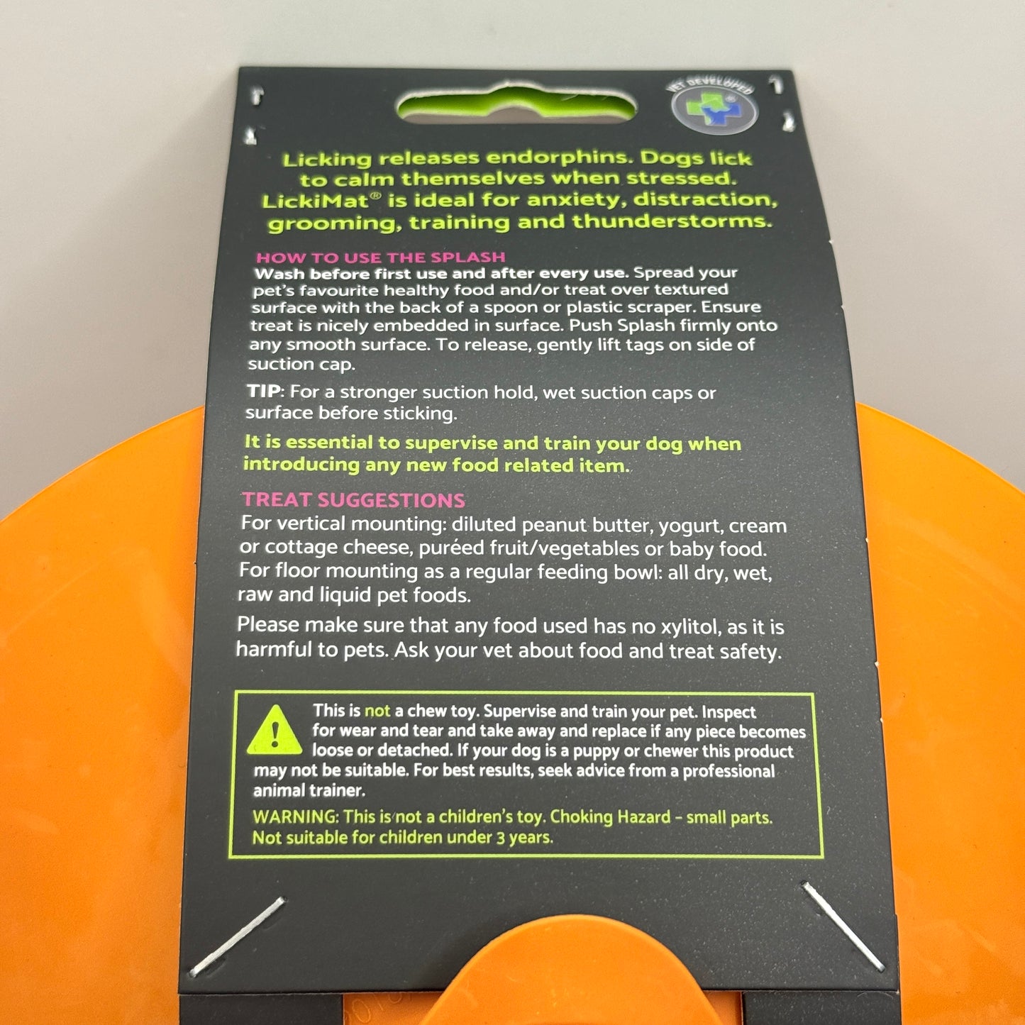 LickiMat Splash – Suction Slow Feeder & Bath-Time Distraction Mat