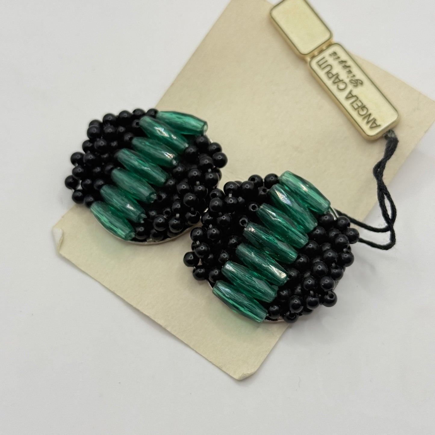 Angela Caputi Giuggiù Beaded Clip-On Earrings