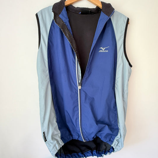 Mizuno Size M Fusion Vest Blue Light Gray