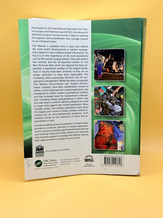 Manual of Definitive Surgical Trauma Care by Kenneth D Boffard & Jonathan Oliver White