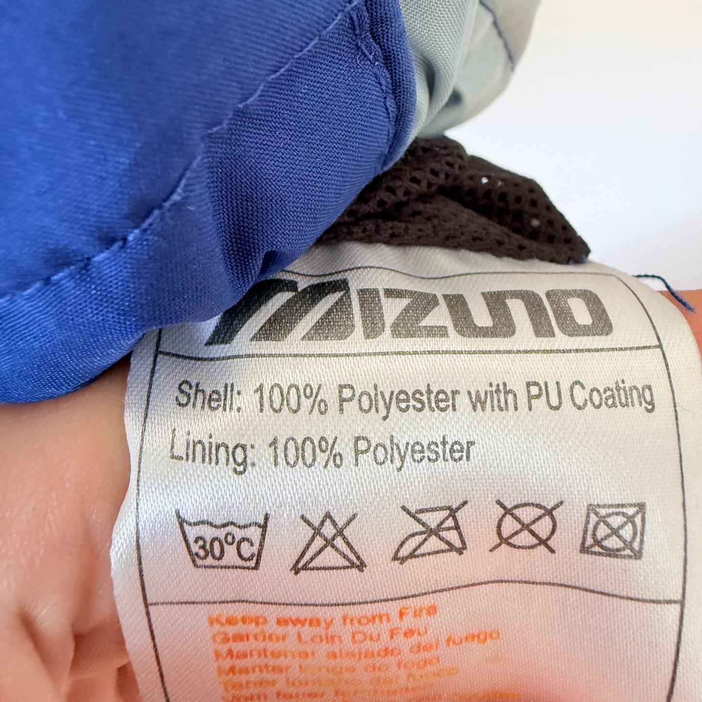 Mizuno Size M Fusion Vest Blue Light Gray