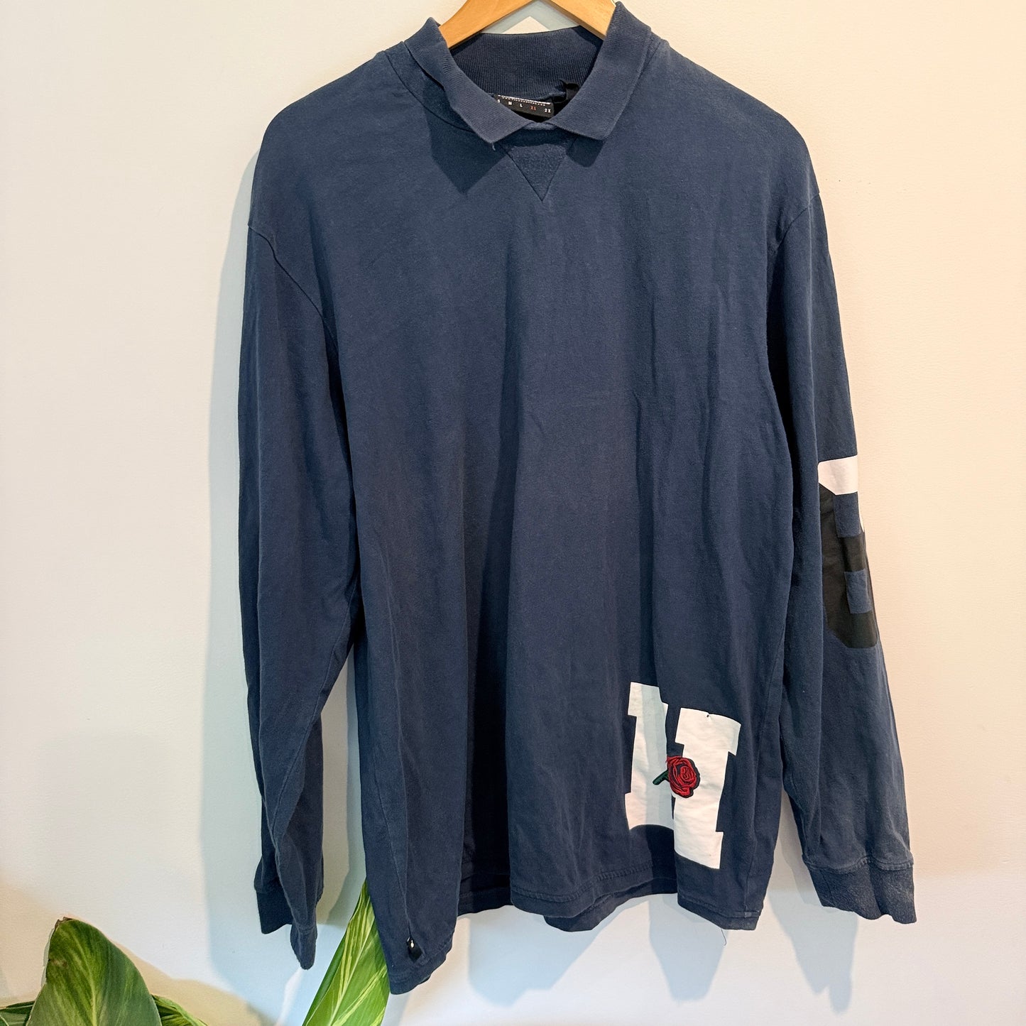 The Hundreds Size XL Long-Sleeve Polo Shirt