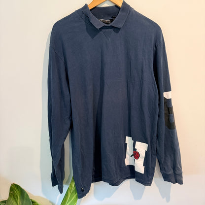 The Hundreds Size XL Long-Sleeve Polo Shirt