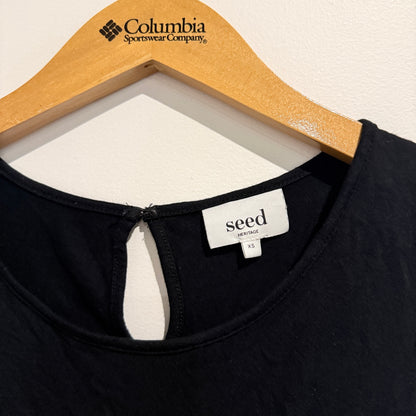 Seed Size XS Black Sleeveless Sheath Dress