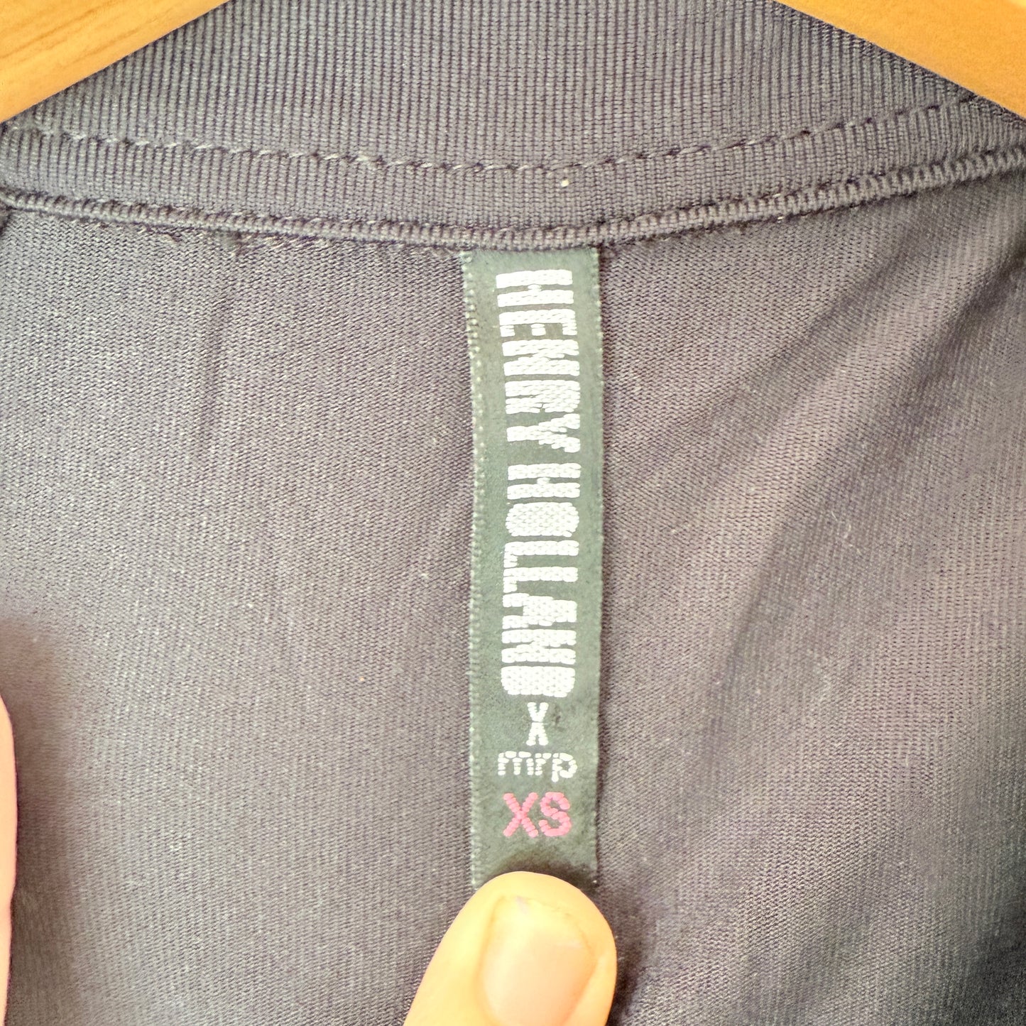 MRP Size XS Black White Red Athletic Top Half-Zip