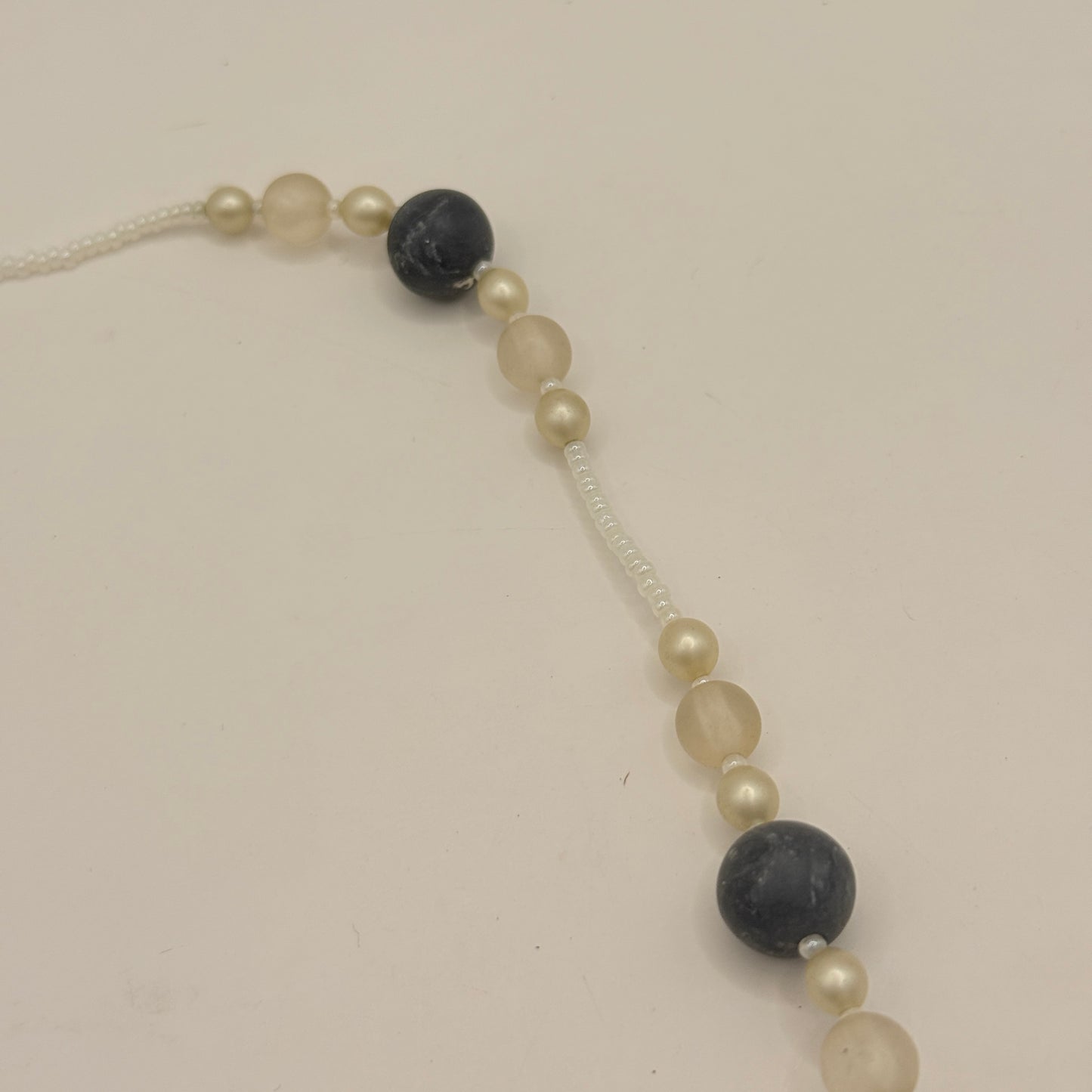 BPL Italian Beaded Necklace with Heart Pendant