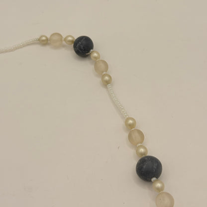 BPL Italian Beaded Necklace with Heart Pendant