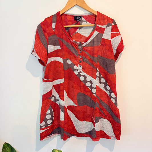 Line 7 Size L V-Neck Top