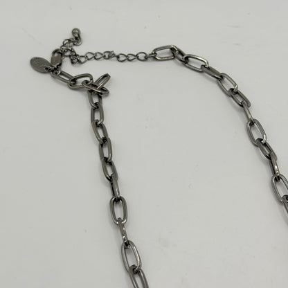 Sparkling Purple Bead Necklace with Bow & Flower Pendant