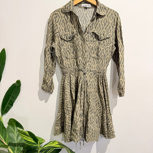 Country Road Size 4 Print Collared Shirt Dress