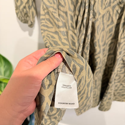 Country Road Size 4 Print Collared Shirt Dress