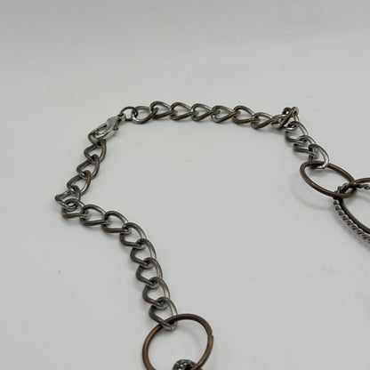 Mixed-Metal Ring Link Necklace