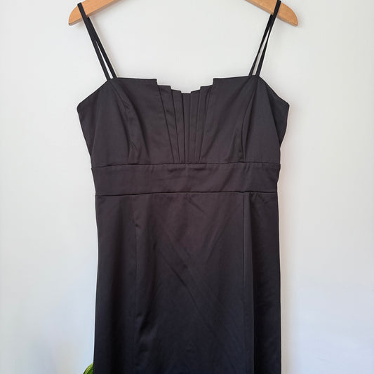 Stax Size 16 Black Spaghetti-Strap Maxi Dress