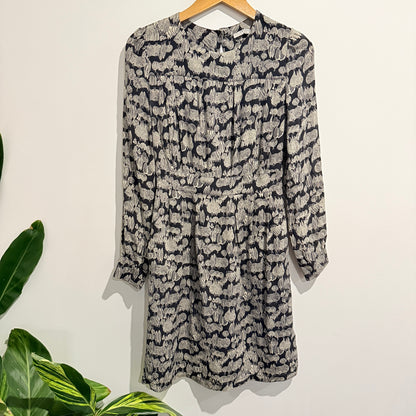 Aubin & Wills Size 6 Long-Sleeved 100% Silk Dress