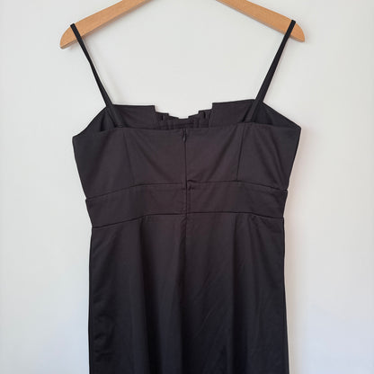 Stax Size 16 Black Spaghetti-Strap Maxi Dress