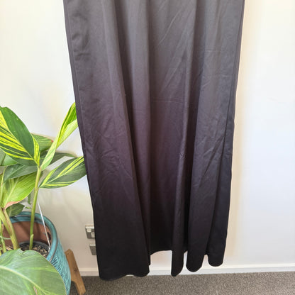 Stax Size 16 Black Spaghetti-Strap Maxi Dress