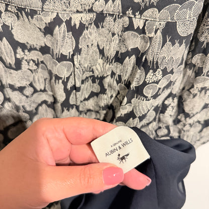 Aubin & Wills Size 6 Long-Sleeved 100% Silk Dress