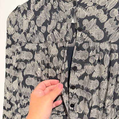 Aubin & Wills Size 6 Long-Sleeved 100% Silk Dress