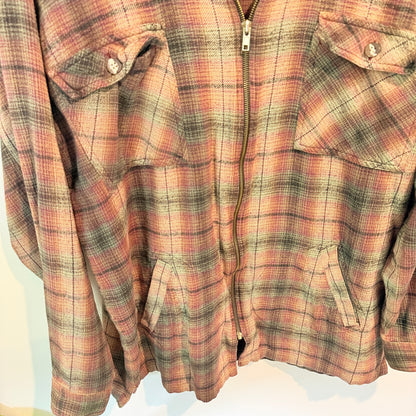 100% Weekend Size XL Plaid Flannel Shacket (Shirt-Jacket)
