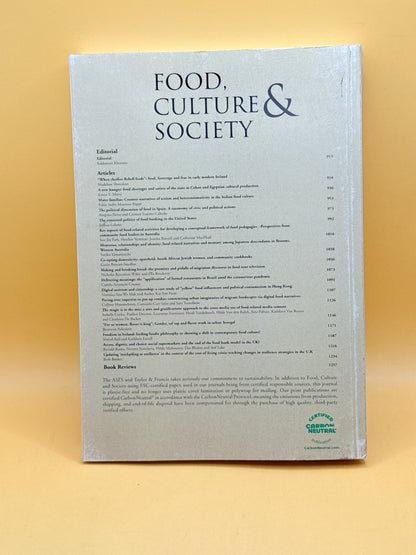 Food, Culture & Society Volume 27 Issue 4 (August 2024) by Taylor & Francis