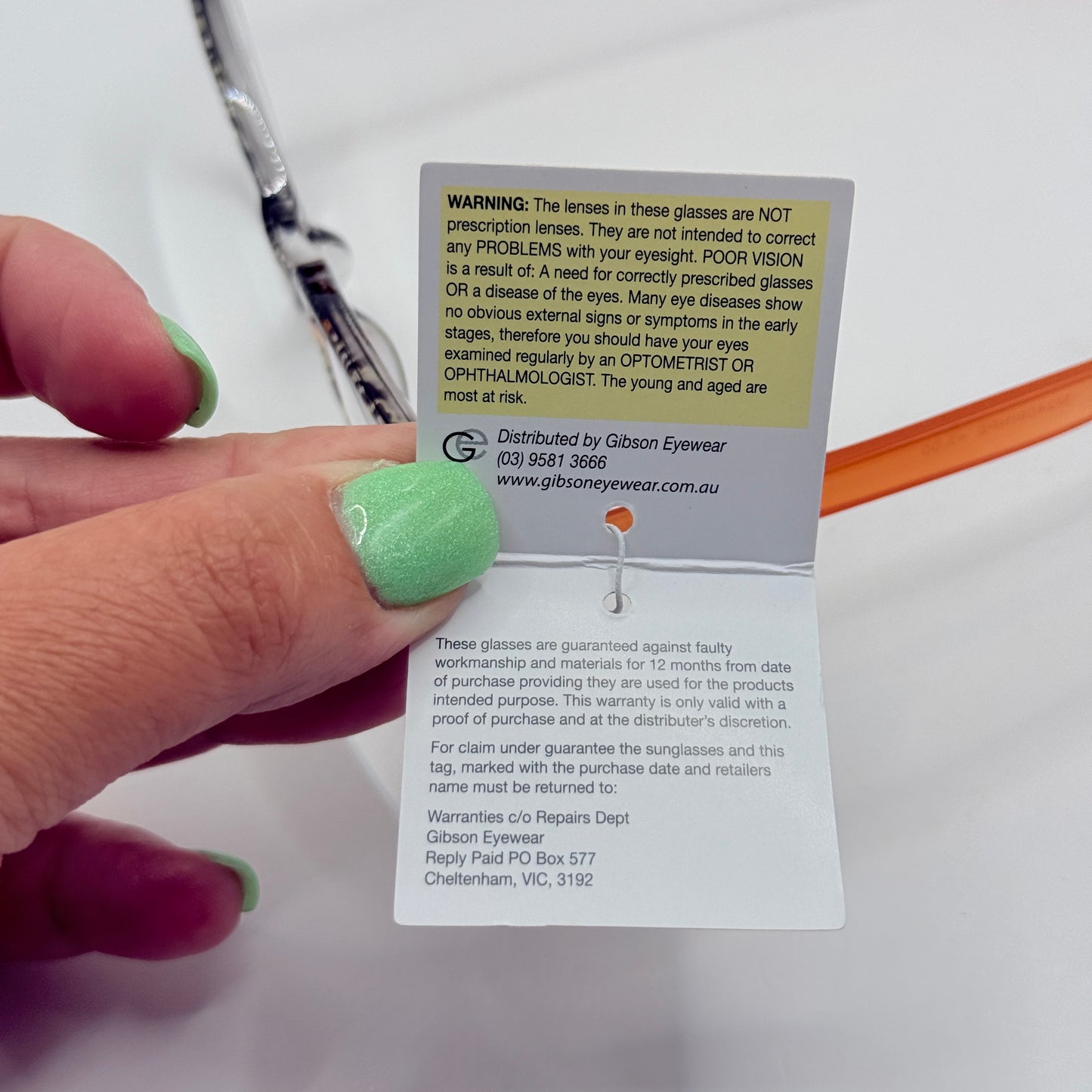 Insight Optics Reading Glasses +3.00 with Patterned Frame & Orange Arms