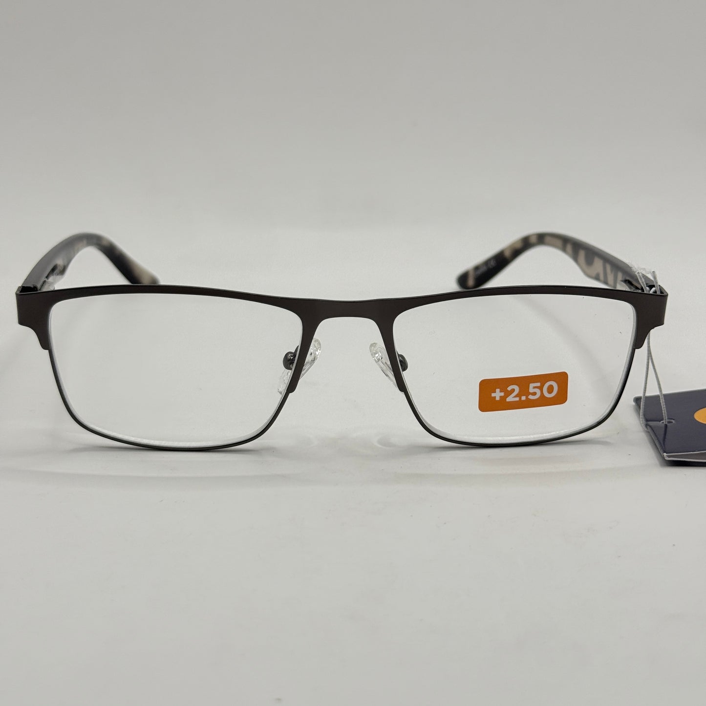 Insight Optics Reading Glasses +2.50 with Sleek Metal Frame