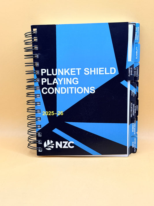 Plunket Shield Playing Conditions 2025–26 – NZC
