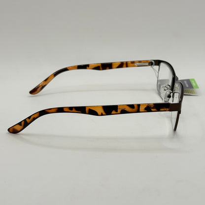 Insight Optics Reading Glasses +1.50 with Metal Frame & Tortoiseshell Arms