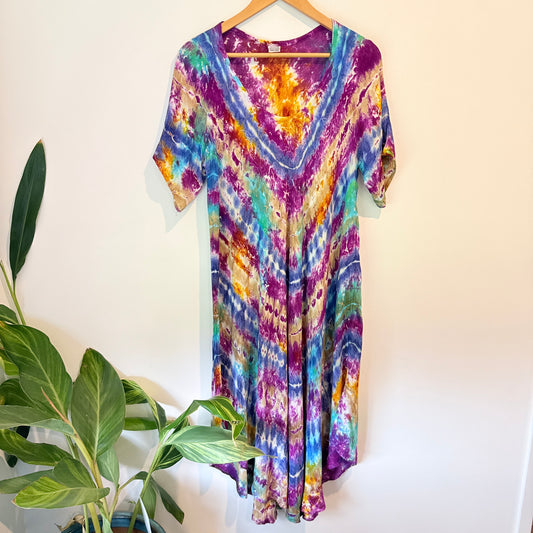Free Size Tie-Dye Kaftan Dress