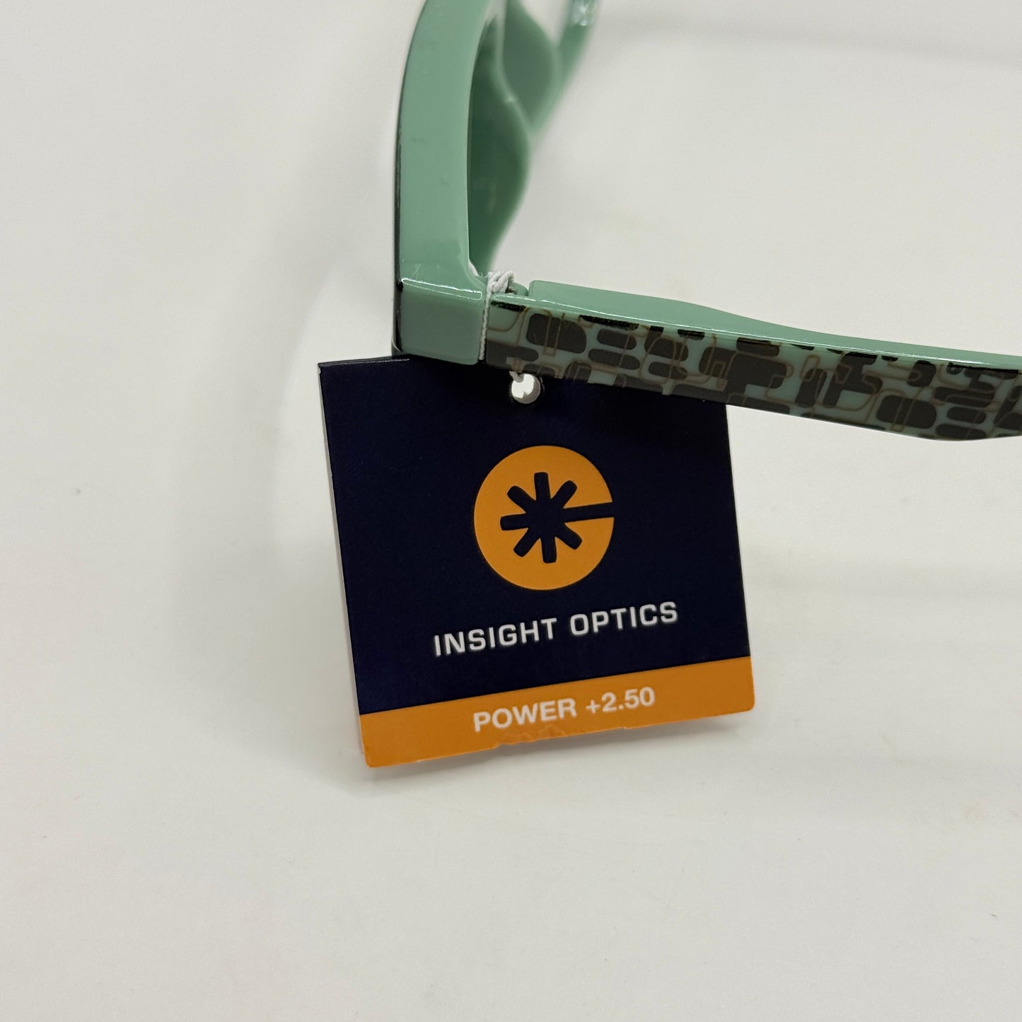 Insight Optics Reading Glasses +2.50 in Mint Green & Black Frame