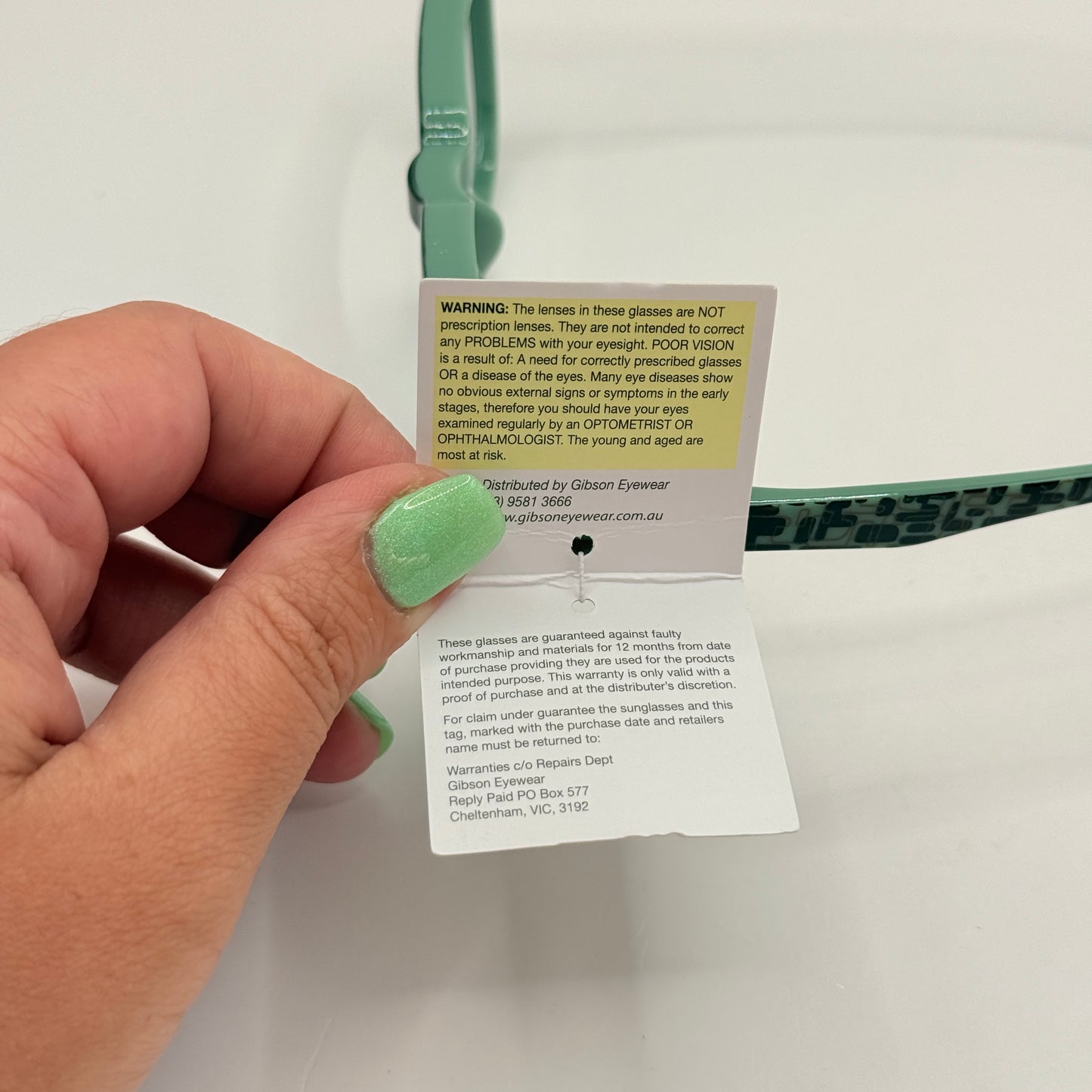 Insight Optics Reading Glasses +2.50 in Mint Green & Black Frame