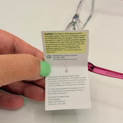 Insight Optics Reading Glasses +1.50 in Pink Patterned Frame