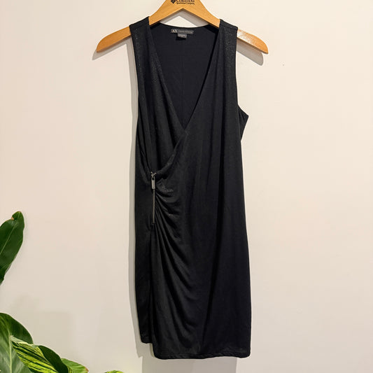 Armani Exchange Size S/P Black Sleeveless Dress