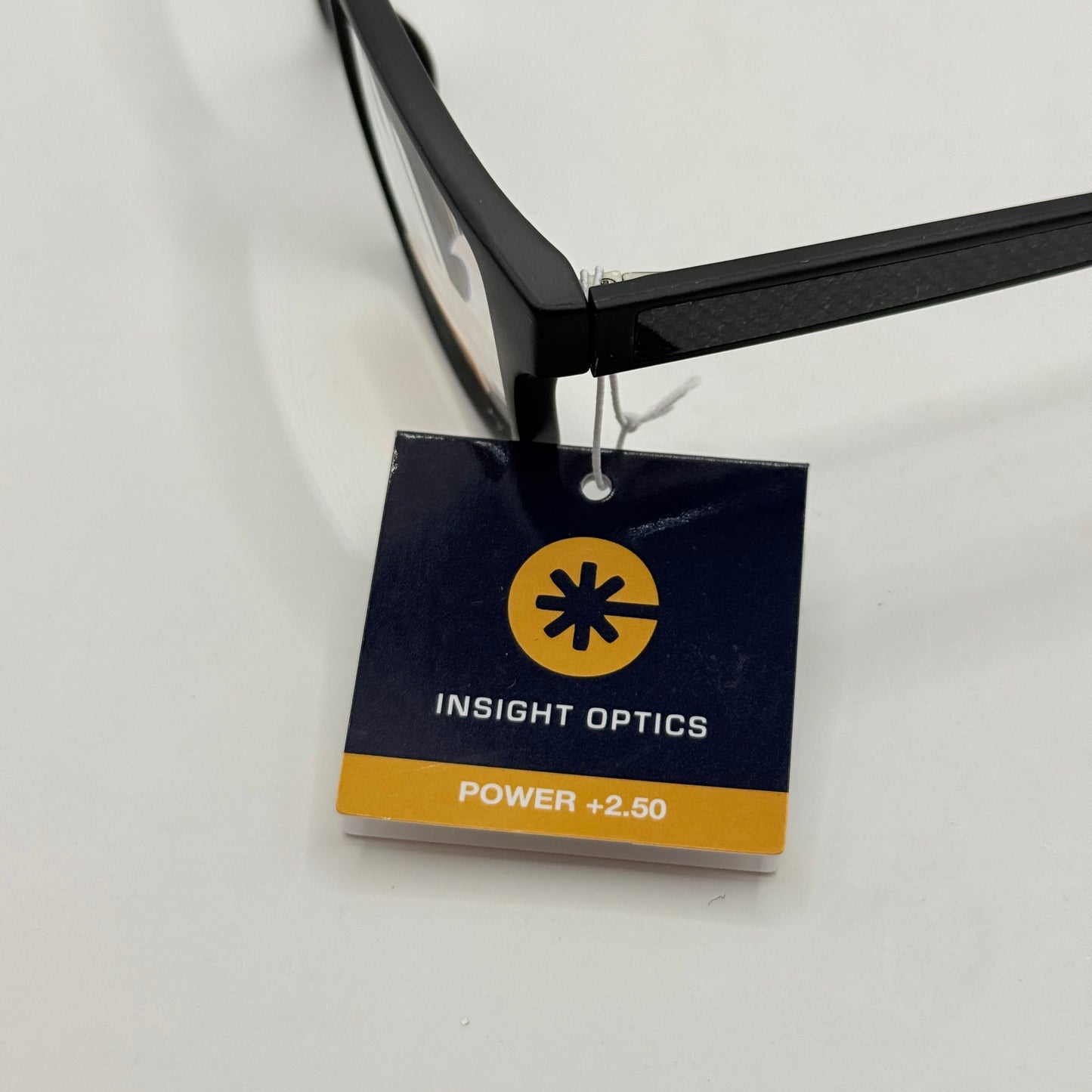 Insight Optics Reading Glasses +2.50 in Classic Black Frame