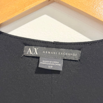 Armani Exchange Size S/P Black Sleeveless Dress