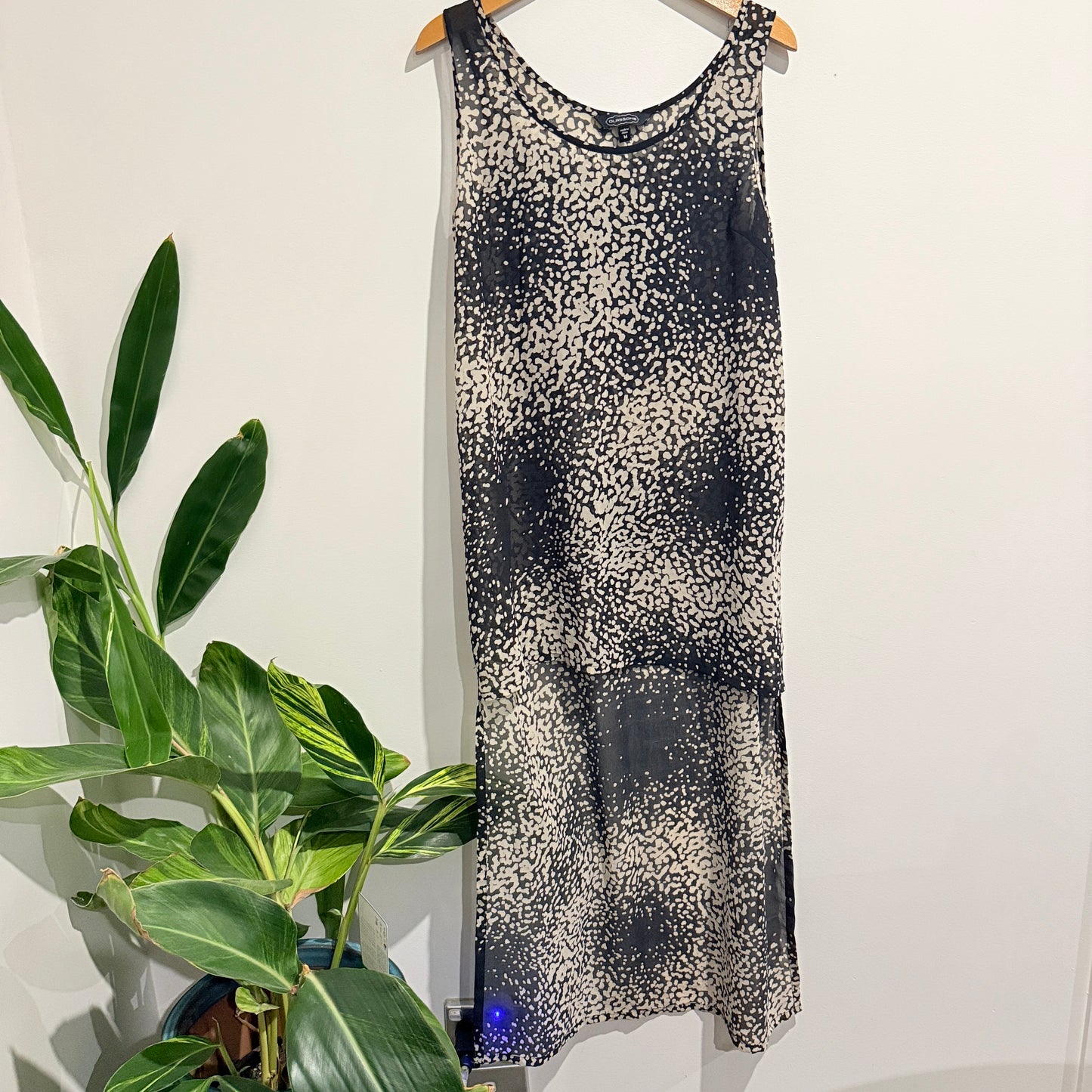 Glassons Size M Sleeveless Sheer High Low Dress
