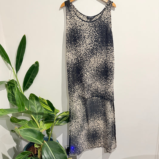 Glassons Size M Sleeveless Sheer High Low Dress