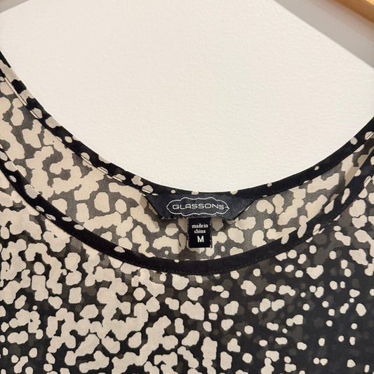 Glassons Size M Sleeveless Sheer High Low Dress