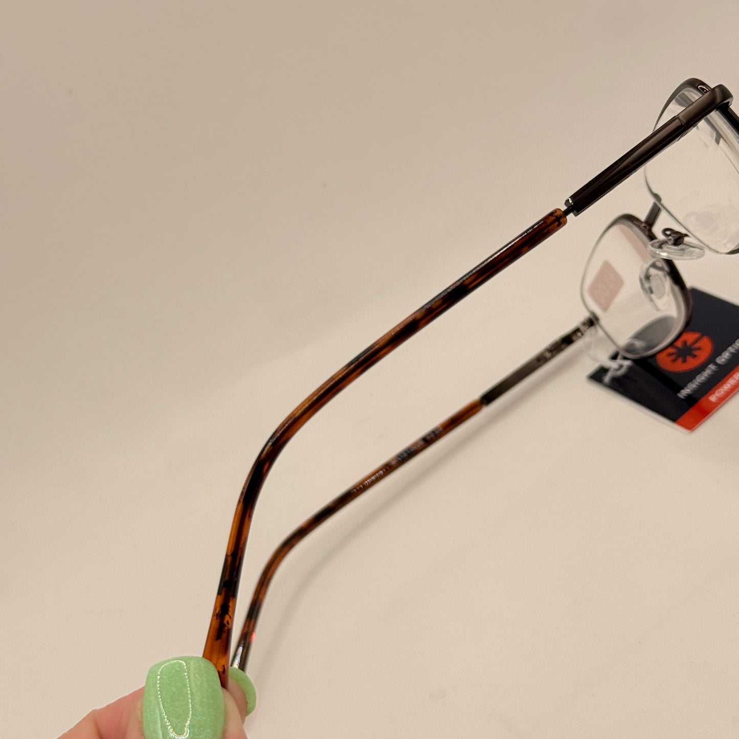 Insight Optics Reading Glasses +3.00 with Slim Black Metal Frame