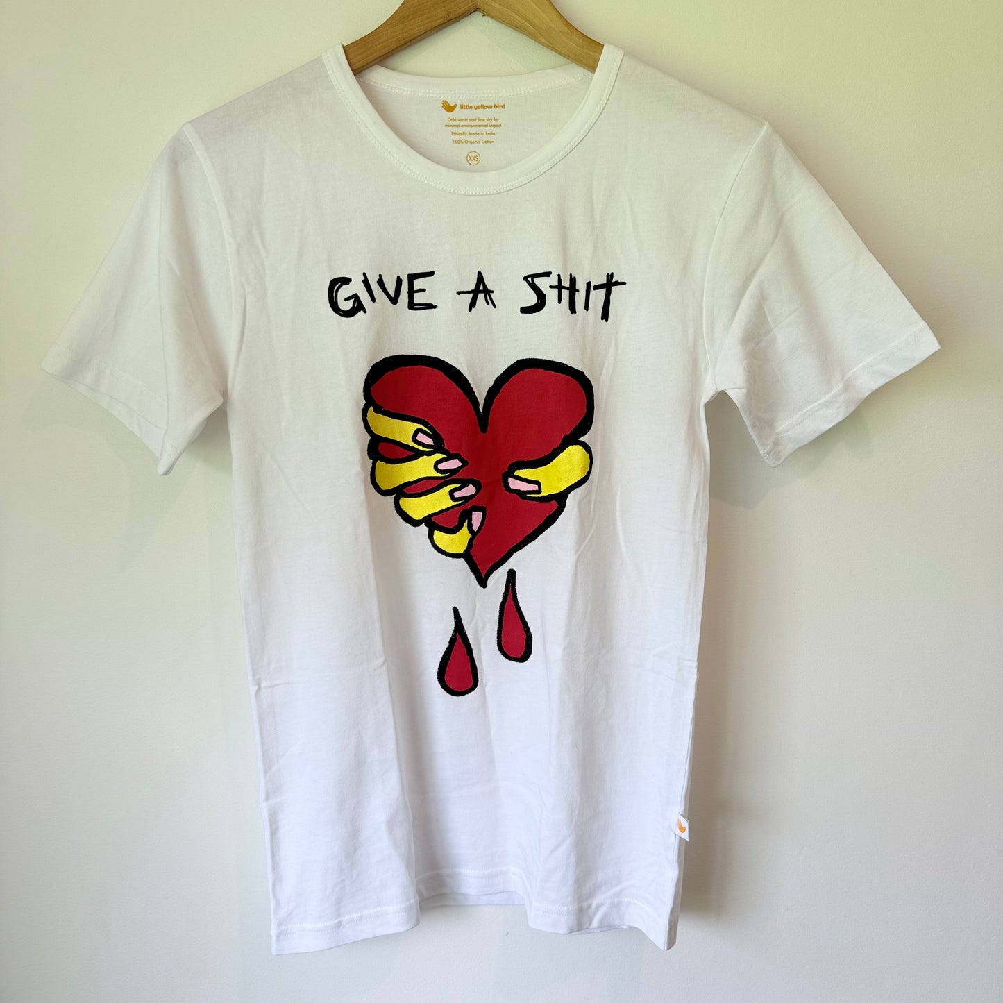 Little Yellow Bird Give A Sh-t Graphic T-Shirt