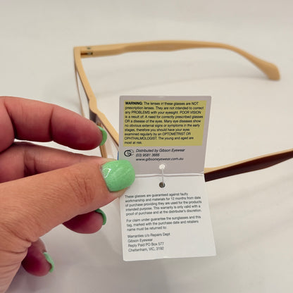 Insight Optics Reading Glasses +2.00 in Two-Tone Brown & Beige Frame