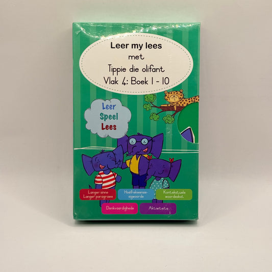 Learn to Read with Tippie Level 4 Book 1–10 (Book Pack) - Afrikaans