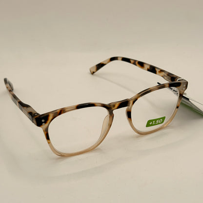 Insight Optics Reading Glasses +1.50 in Light Tortoiseshell Frame