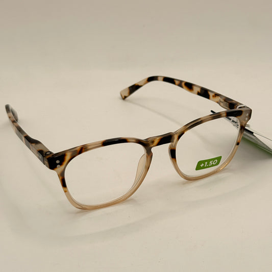 Insight Optics Reading Glasses +1.50 in Light Tortoiseshell Frame