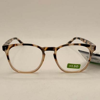 Insight Optics Reading Glasses +1.50 in Light Tortoiseshell Frame
