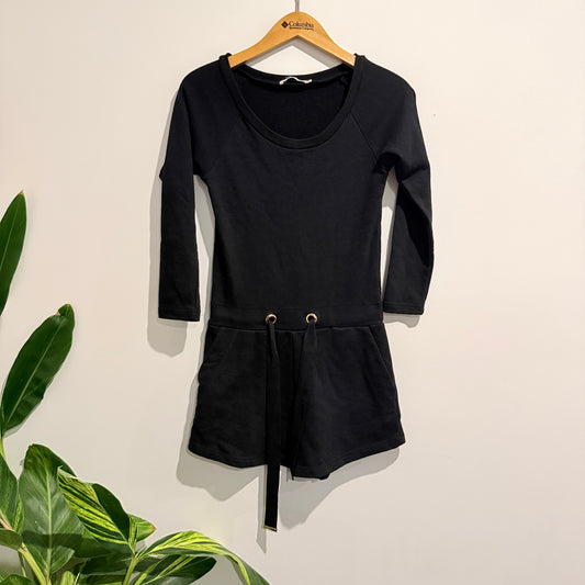 Ruby Size 6 Black Long-Sleeved Romper